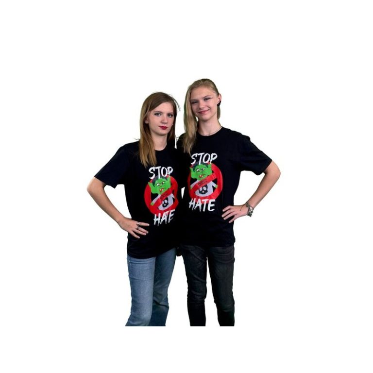 Bunch of Ace Unisex Fan-Shirt Stop Hate schwarz